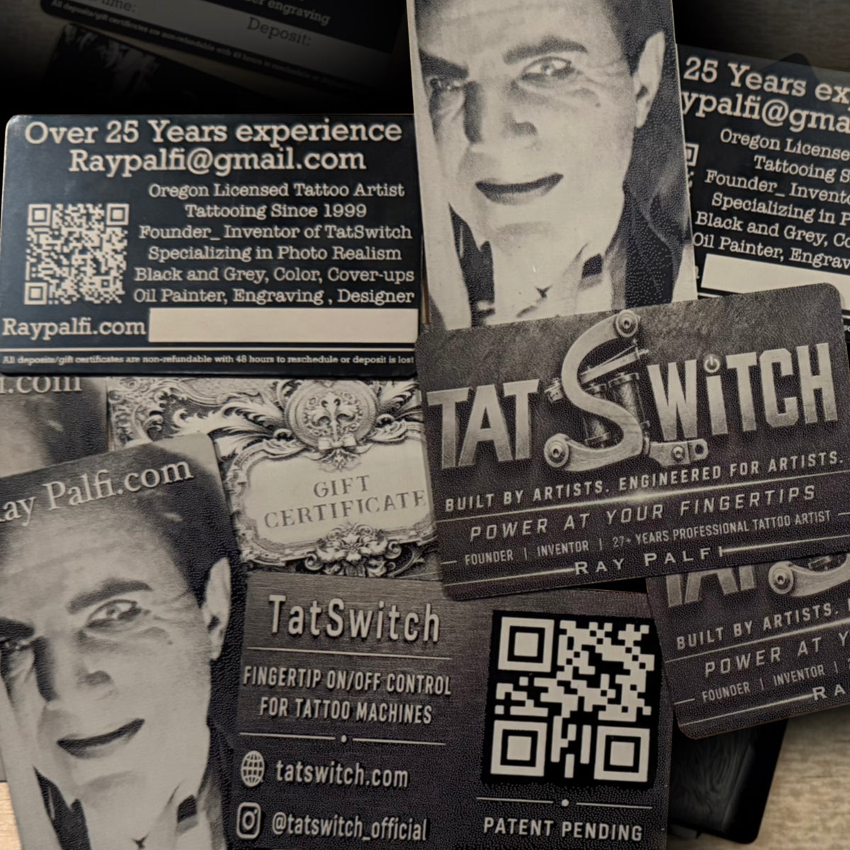 25 Custom Aluminum Business Cards-Front & Back